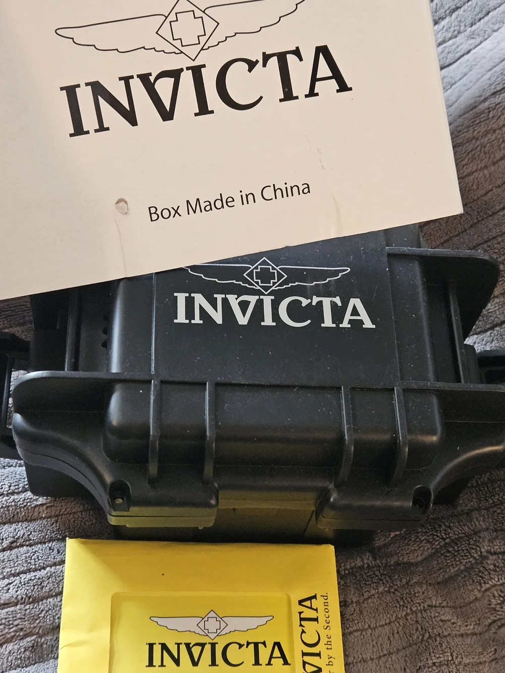Invicta Silver Stainless Steel Chronograph Watch with Black Dial